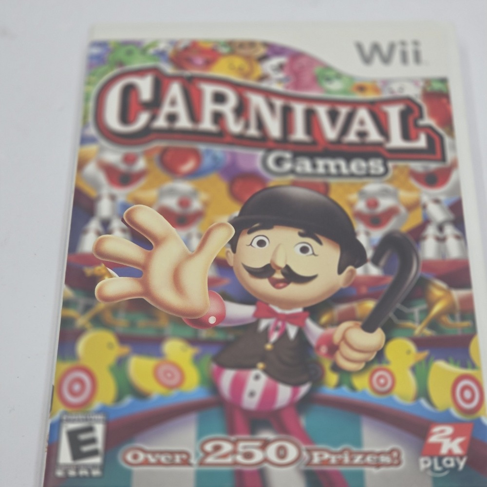 Carnival Games Nintendo Wii Complete CIB Original Case Manual Disc